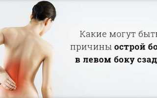Боль в области почки слева