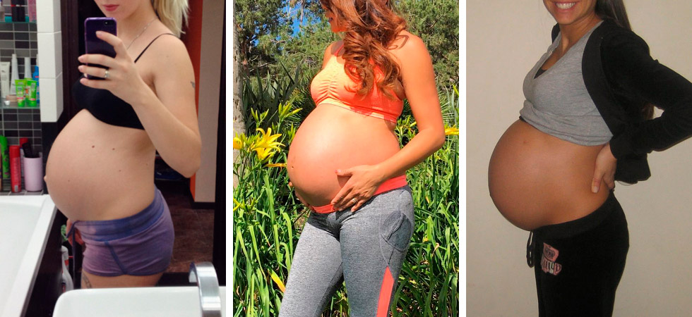 Фото животиков на 38 неделе беременности