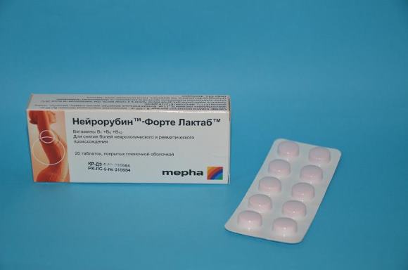 Таблетки Нейрорубин Форте Лактаб